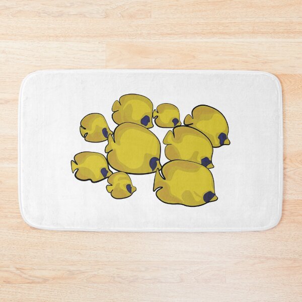 Item preview, Minimalist School of Masked Butterfly Fish designed and sold by InkLayer.