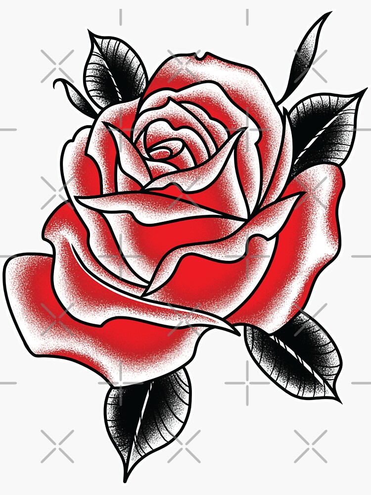 Red rose - Black Rose Tattoo Shop