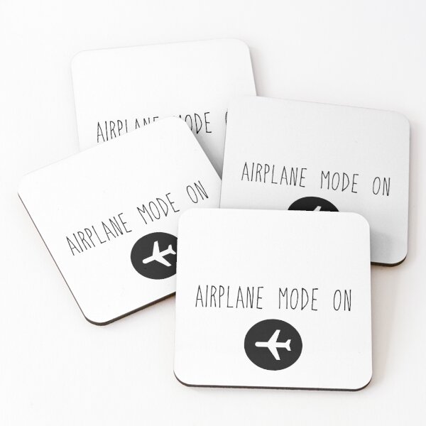 Item preview, "Airplane Mode On" design for tshirts, stickers, and more! designed and sold by marugart.