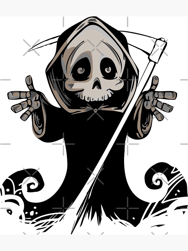 Grim Reaper Hug Poster For Sale By Djsk Redbubble