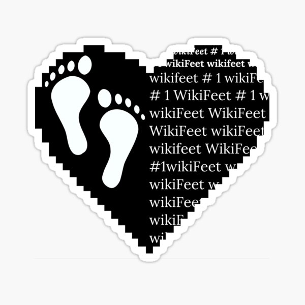 "WikiFeet " Sticker for Sale by MGart88 | Redbubble