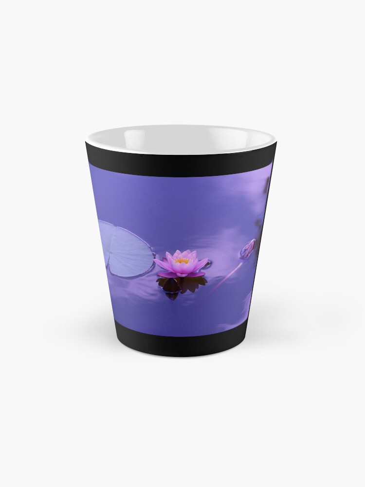 Thumbnail 2 of 4, Coffee Mug, Flowers on the water designed and sold by Bien Design.