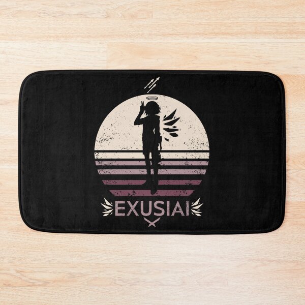 Item preview, Exusiai from Arknights Silhouette with Distressed Sunset Background employee of the Penguin Logistic designed and sold by cyberramen.