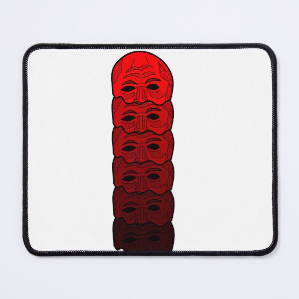 Item preview, Interesting abstract design made of red faces designed and sold by my-drawings.