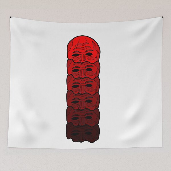 Item preview, Interesting abstract design made of red faces designed and sold by my-drawings.