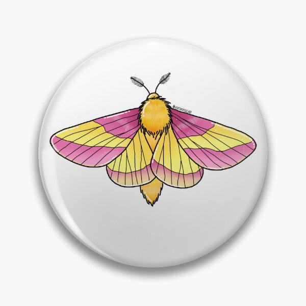 Item preview, Rosy Maple Moth Digital Design  designed and sold by vividpaigesart.