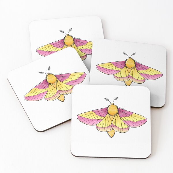 Item preview, Rosy Maple Moth Digital Design  designed and sold by vividpaigesart.