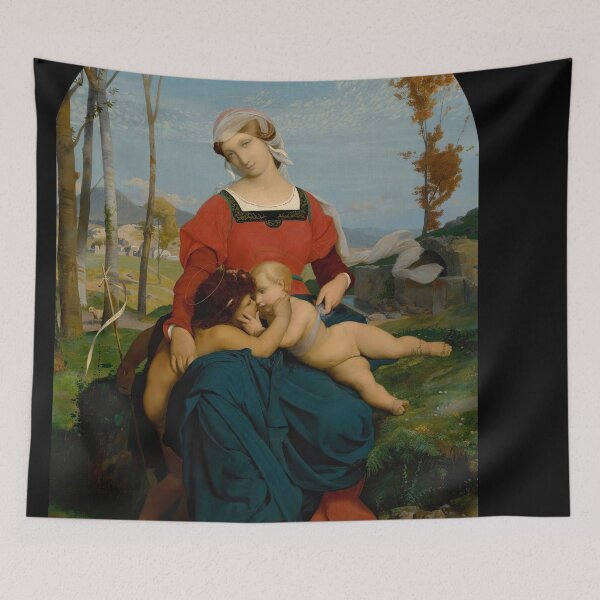 Item preview, Jean-Leon Gerome -La Vierge, L’enfant Jesus Et Saint Jean  designed and sold by TeeARTHY.
