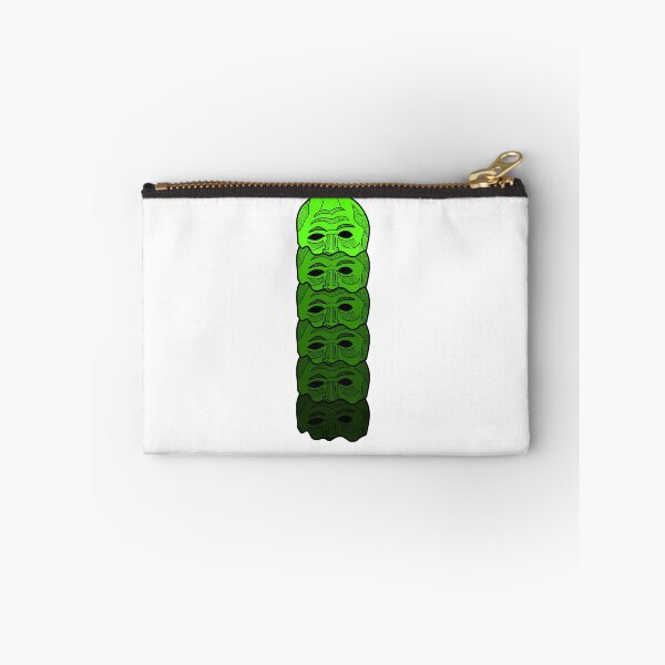 Item preview, Interesting abstract design made of green faces designed and sold by my-drawings.