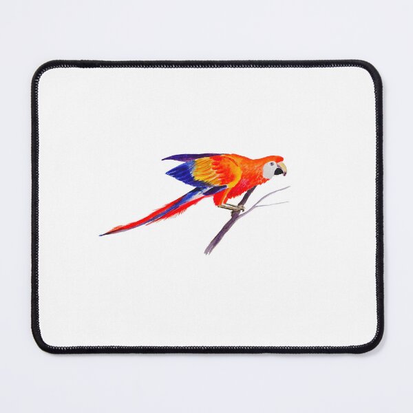 Item preview, Orange and Blue Parrot Watercolor Painting designed and sold by julyperson.