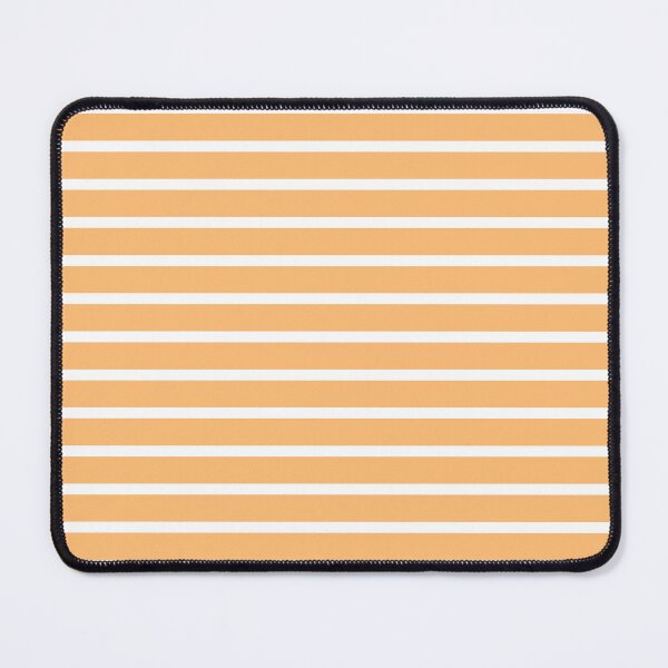 Item preview, Apricot Orange And White Horizontal Stripes designed and sold by burbankdesigns.