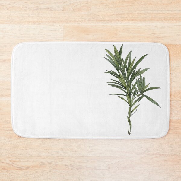 Item preview, Watercolor illustration, podocarpus branch, green leaves designed and sold by Malu-Iriarte.