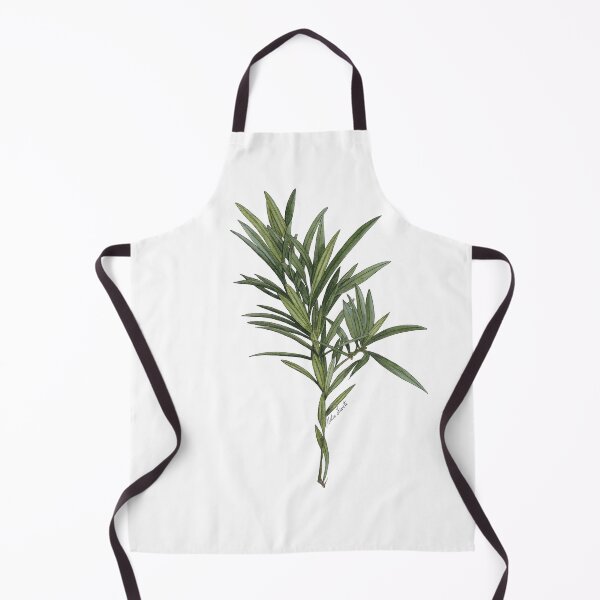 Item preview, Watercolor illustration, podocarpus branch, green leaves designed and sold by Malu-Iriarte.