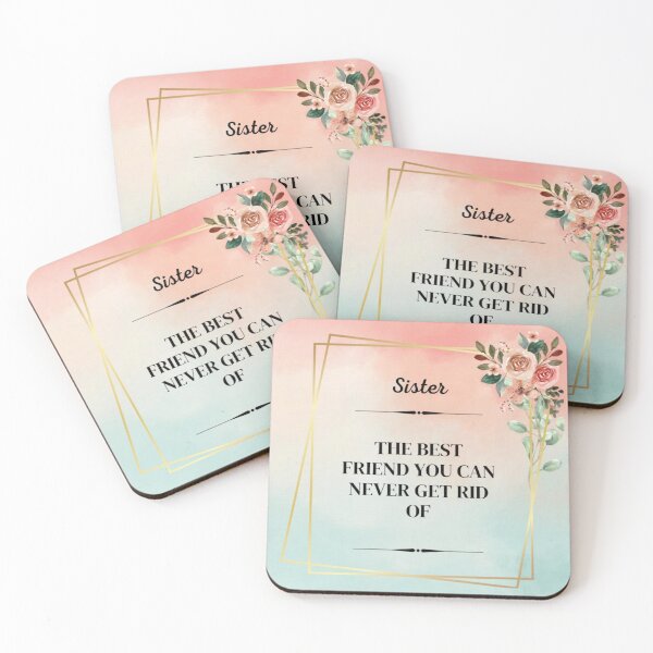 Item preview, Sisters Day|Sibling Love|Frendship Day|Funny Sisters Day Quote designed and sold by The Glasses Girl.
