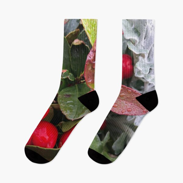 Item preview, Peaceful Red Christmas Berries in the Winter Rain designed and sold by Photomersion.