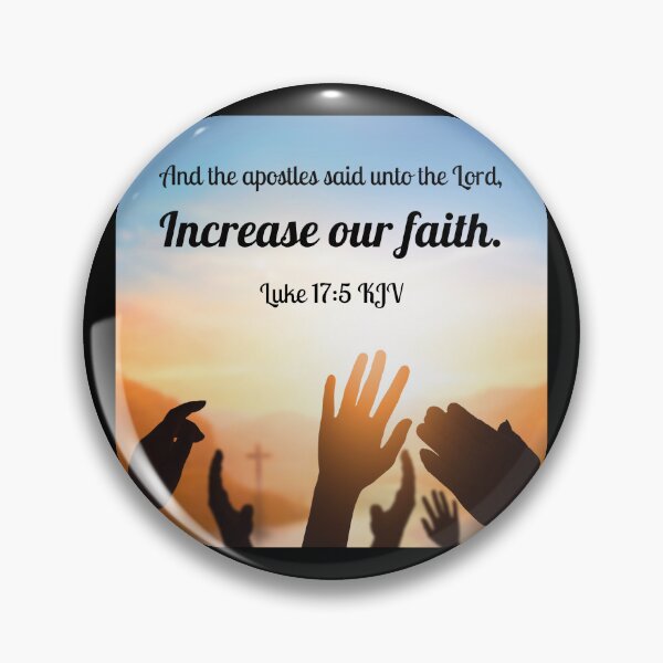 Item preview, Luke 17:5 King James Version Bible Verse designed and sold by Caregiverology.