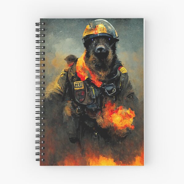 Item preview, Psychic German Shepard Firefighter  designed and sold by MilesJager.