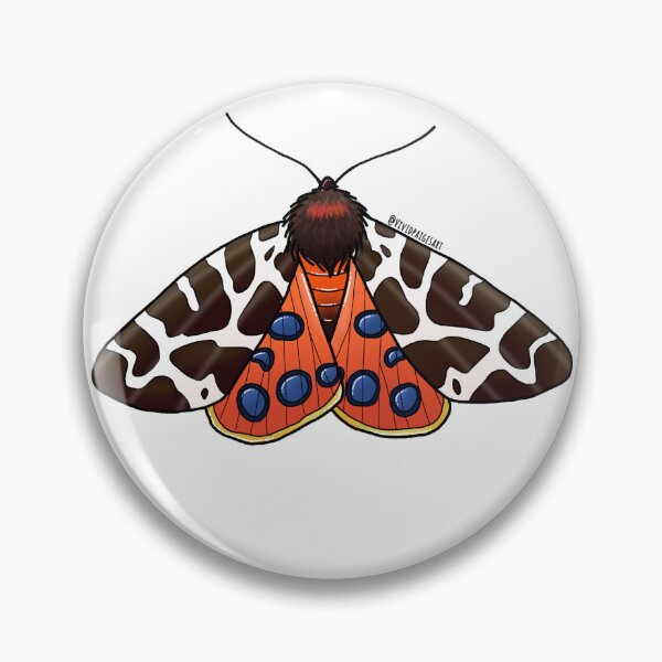 Item preview, Garden Tiger Moth Digital Design  designed and sold by vividpaigesart.