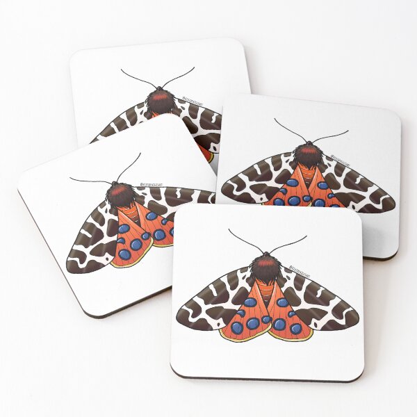 Item preview, Garden Tiger Moth Digital Design  designed and sold by vividpaigesart.