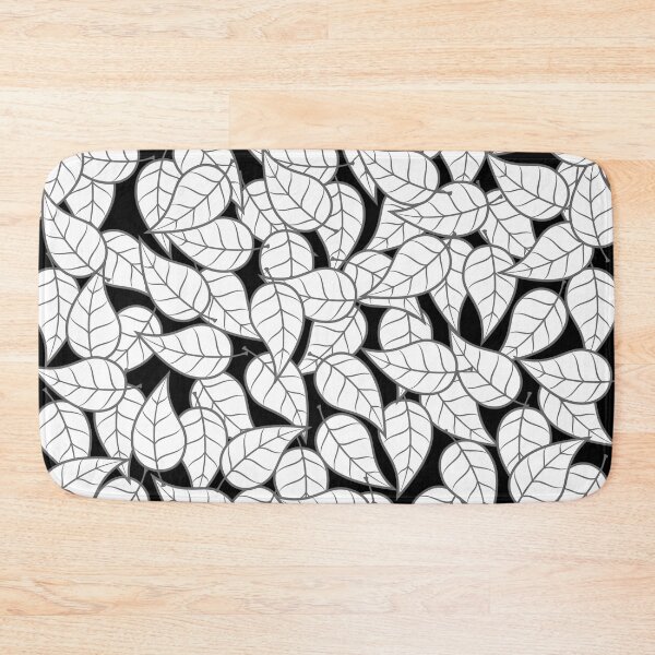Item preview, Happy White Leaves designed and sold by janraydesigns.
