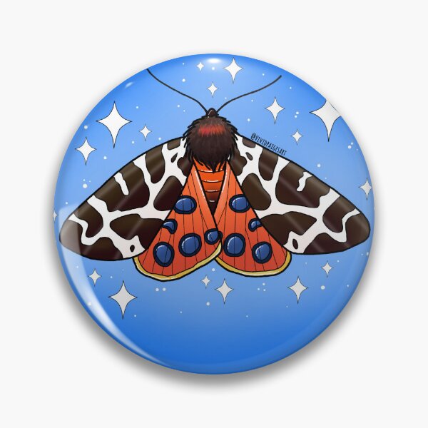 Item preview, Garden Tiger Moth Digital Design with Background designed and sold by vividpaigesart.