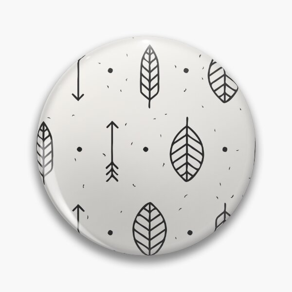 Item preview, leaf-arrow and feather pattern designed and sold by AI ART Studio.