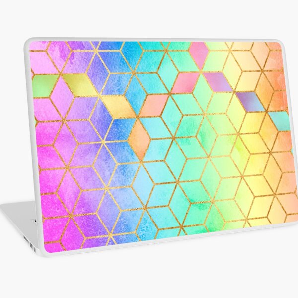 Rainbow Cubes Laptop Skin
