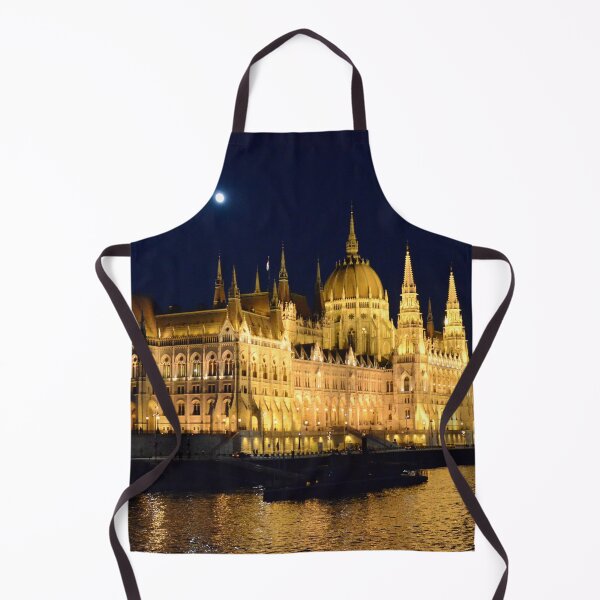 Item preview, Parliament building at Nighttime on the Danube in Budapest - WelshDesigns designed and sold by welshdesigns.
