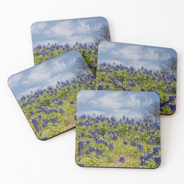 Item preview, Field of Blue Bonnets with Wispy Clouds designed and sold by May Finch.