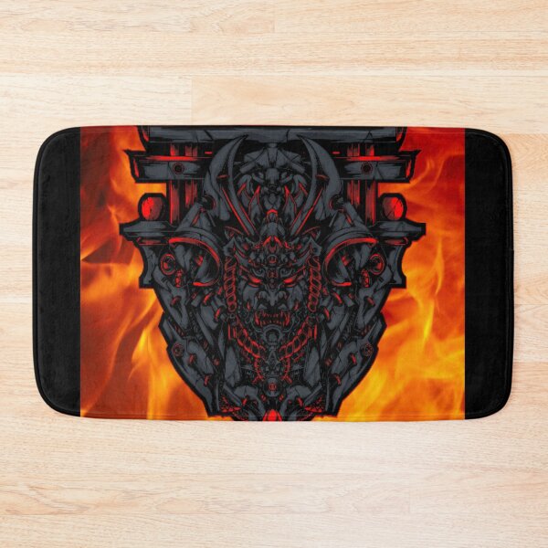 Item preview, Flaming Dark Samurai Head designed and sold by CrossThunder.