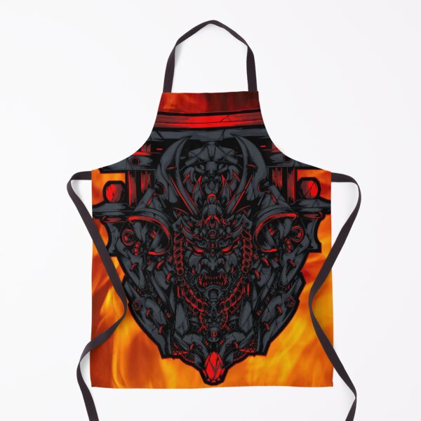 Item preview, Flaming Dark Samurai Head designed and sold by CrossThunder.