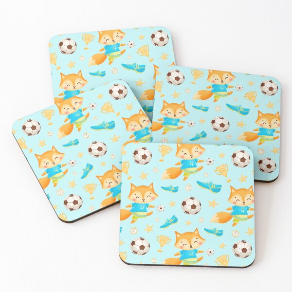 Item preview, soccer fox pattern, designed and sold by Soofingscapes.