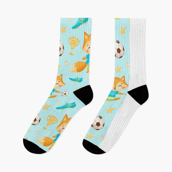 Item preview, soccer fox pattern, designed and sold by Soofingscapes.