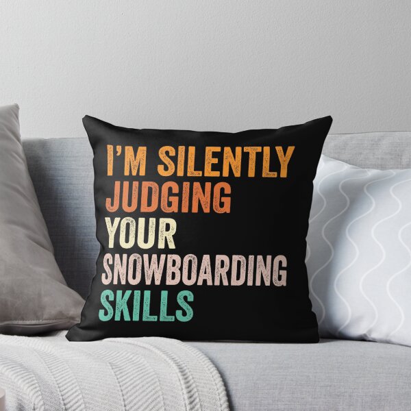 Item preview, I'm Silently Judging Your Snowboarding Skills T Shirt, Funny Cool Snowboarding Lovers Mens Womens Girls Birthday Christmas Gift Idea designed and sold by xlnv.