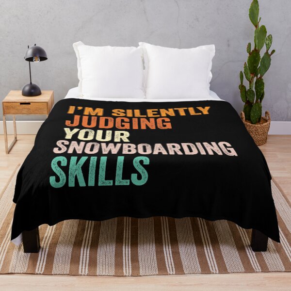 Item preview, I'm Silently Judging Your Snowboarding Skills T Shirt, Funny Cool Snowboarding Lovers Mens Womens Girls Birthday Christmas Gift Idea designed and sold by xlnv.