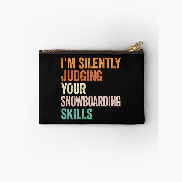 Item preview, I'm Silently Judging Your Snowboarding Skills T Shirt, Funny Cool Snowboarding Lovers Mens Womens Girls Birthday Christmas Gift Idea designed and sold by xlnv.