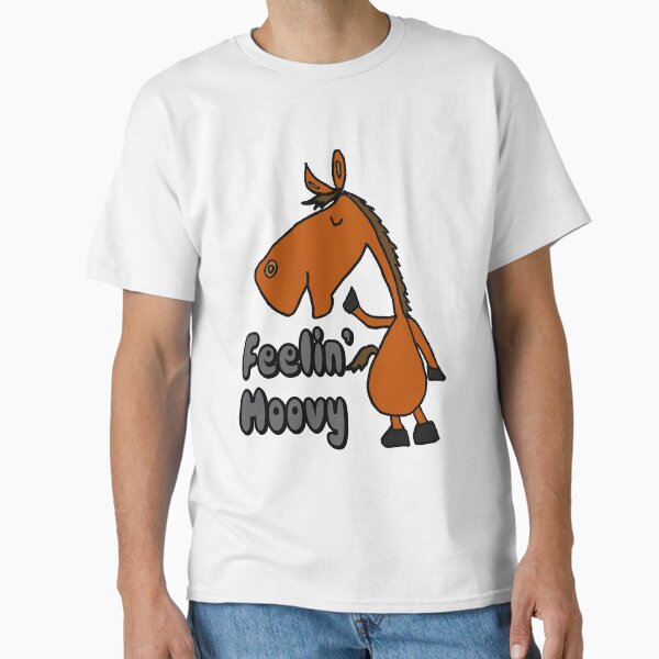 Aperçu de l'œuvre Dessin animé drôle de cheval Feelin Hoovy Pun créée et vendue par Nature's Fancy.