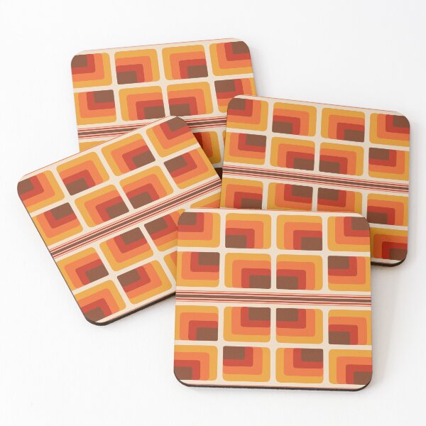 Item preview, Retro 1970’s Geometric Sunset designed and sold by CarolFreire.
