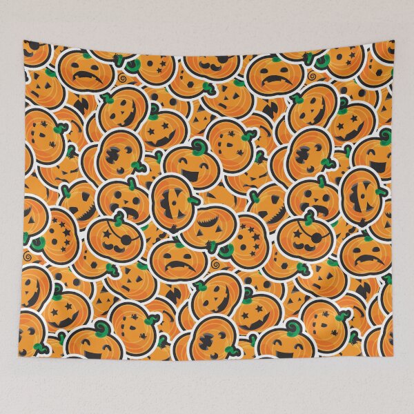 Item preview, Spunky Pumpkins Jack-O-Lantern Pattern  designed and sold by MclaughlinGifts.