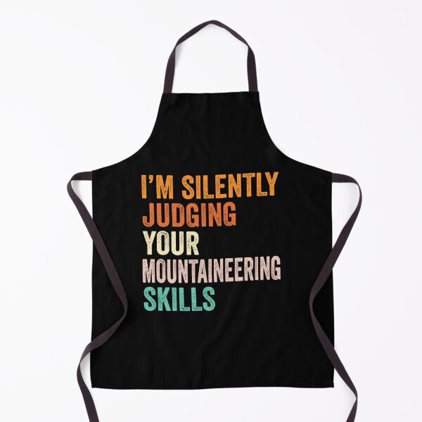 Artikelvorschau, T-Shirt „I'm Silently Judging Your Mountaineering Skills“, lustige coole Geschenkidee für Bergsteigerliebhaber, Herren und Damen, zum Geburtstag, Weihnachten entworfen und verkauft von xlnv.