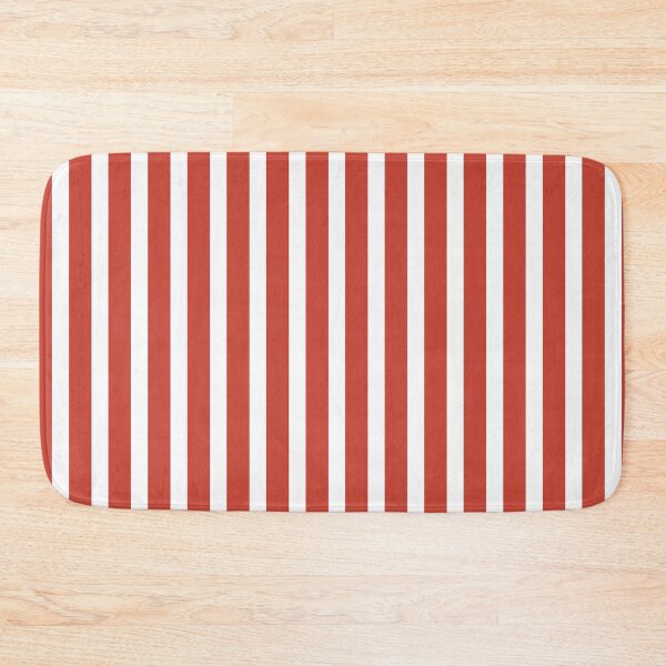 Item preview, Fire Engine Red And White Vertical Stripes  designed and sold by burbankdesigns.