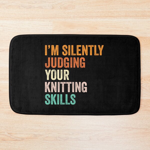 Item preview, I'm Silently Judging Your Knitting Skills T Shirt, Funny Cool Knitting Lovers Mens Womens Girls Birthday Christmas Gift Idea designed and sold by xlnv.