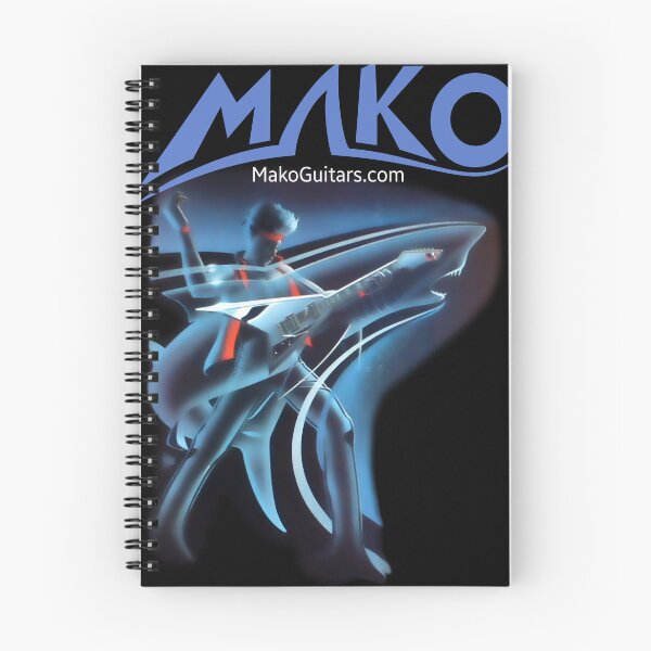 Item preview, Mako guitars modern logo with a shark promo for vintage guitar fans (04) designed and sold by Regal-Music.