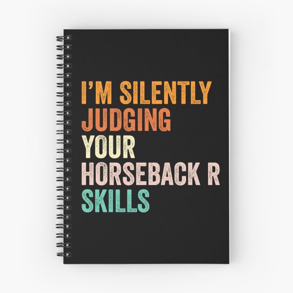 Item preview, I'm Silently Judging Your Horseback Riding Skills T Shirt, Funny Cool Horseback Riding Lovers Mens Womens Girls Birthday Christmas Gift Idea designed and sold by xlnv.