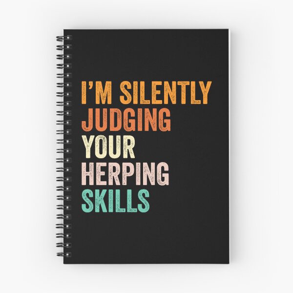 Item preview, I'm Silently Judging Your Herping Skills T Shirt, Funny Cool Herping Lovers Mens Womens Girls Birthday Christmas Gift Idea designed and sold by xlnv.