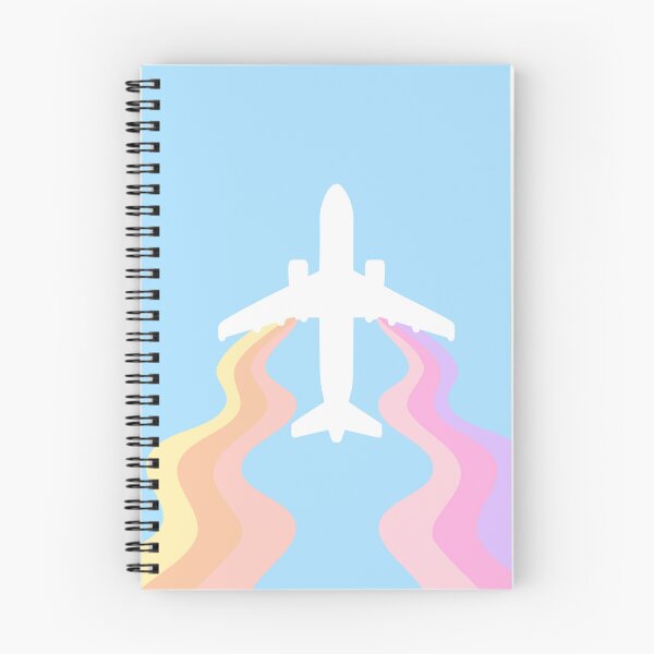 Item preview, Airplane in the sky with rainbow trails designed and sold by konatarin.