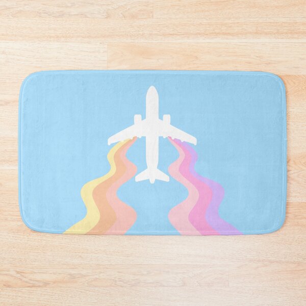 Item preview, Airplane in the sky with rainbow trails designed and sold by konatarin.