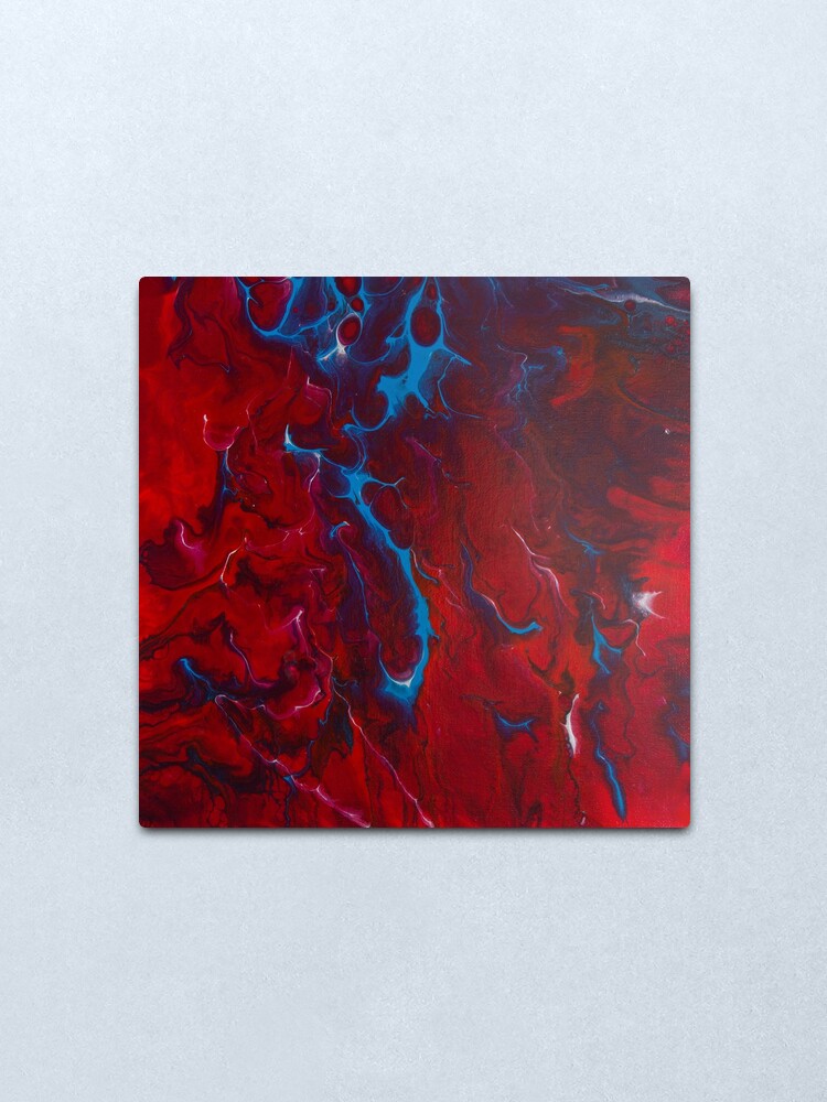 Alternate view of Inflamed Metal Print