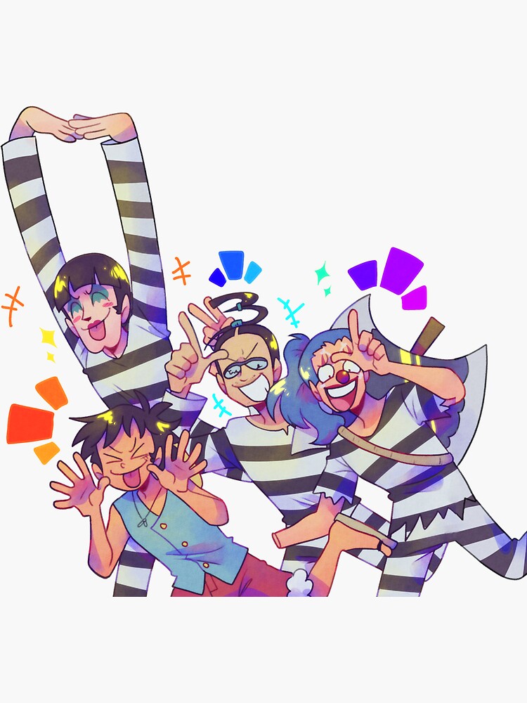 Thumbnail 3 of 3, Sticker, Impel Down designed and sold by AshyCatsBag.