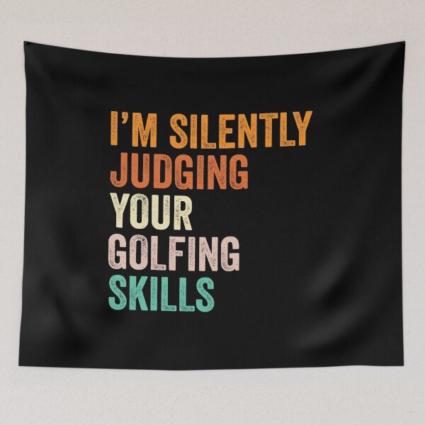 Item preview, I'm Silently Judging Your Golfing Skills T Shirt, Funny Cool Golfing Lovers Mens Womens Girls Birthday Christmas Gift Idea designed and sold by xlnv.